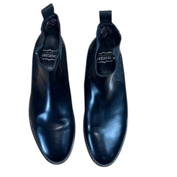 NEW Thursday Boot Co Duke Black Leather Chelsea Boots